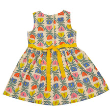 Load image into Gallery viewer, CrayonFlakes Kids Wear for Girls 100% Cotton Sleeveless Printed Frock Dress