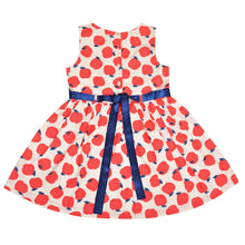 Load image into Gallery viewer, CrayonFlakes Kids Wear for Girls 100% Cotton Sleeveless Frock Apple Dress