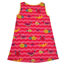 Load image into Gallery viewer, Crayon Flakes Kids Wear for Girls 100% Cotton Sleeveless Straight Knit Dress