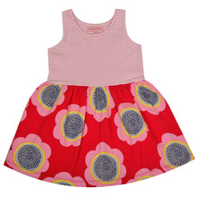 Load image into Gallery viewer, CrayonFlakes Kids Wear for Girls 100% Cotton Sleeveless Frock Printed Dress