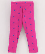 Load image into Gallery viewer, Polka Dots Printed Leggings - Pink