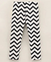 Load image into Gallery viewer, Zig Zag with Bow Leggings