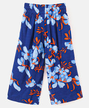 Load image into Gallery viewer, Floral Printed Belted Plazzo- Blue