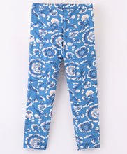 Load image into Gallery viewer, Floral Print Leggings - Blue