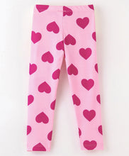 Load image into Gallery viewer, Hearts Printed Leggings - Pink