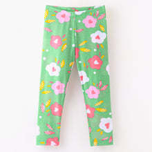 Load image into Gallery viewer, Floral Printed Leggings - Green