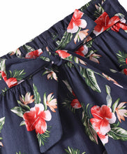 Load image into Gallery viewer, Floral Printed Cotton Belted Palazzo
