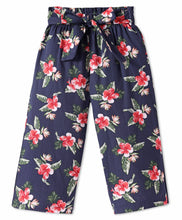 Load image into Gallery viewer, Floral Printed Cotton Belted Palazzo
