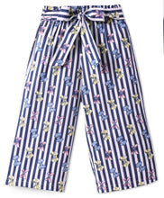 Load image into Gallery viewer, Bow Printed Cotton Belted Palazzo