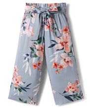 Load image into Gallery viewer, Floral Printed Belted Culotte Palazzo