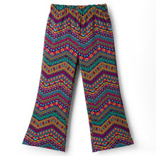 Load image into Gallery viewer, Zig Zag Printed Full Length Flared Leggings