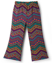 Load image into Gallery viewer, Zig Zag Printed Full Length Flared Leggings