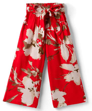 Load image into Gallery viewer, Floral Printed Woven Belted Culotte Pant