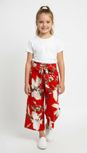 Load image into Gallery viewer, Floral Printed Woven Belted Culotte Pant