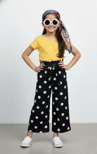 Load image into Gallery viewer, Polka Printed Woven Belted Culotte Pant