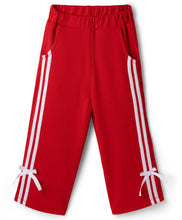 Load image into Gallery viewer, Solid Waffle Fabric Pant with Pocket and Bow Detail