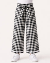 Load image into Gallery viewer, Cotton Checkered Full Length Pant with Bottom Lace