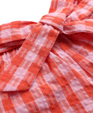 Load image into Gallery viewer, Cotton Checkered Print Woven Belted Palazzo