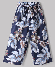 Load image into Gallery viewer, Cotton Woven Floral Printed Belted Palazzo