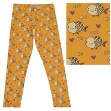 Load image into Gallery viewer, Curious Fish Golden Yellow Leggings