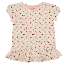 Load image into Gallery viewer, CrayonFlakes Kids Wear for Girls Cotton White Pink Night Suit SleepSuit Set