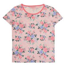 Load image into Gallery viewer, Floral Print With Polka Dot Night Suit - Pink &amp; Green