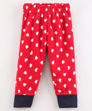 Load image into Gallery viewer, Hearts Polar Fleece Jogger - Red