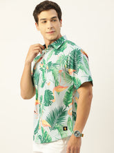 Load image into Gallery viewer, Flamingo Printed Half Sleeves Mens Shirt