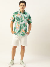 Load image into Gallery viewer, Flamingo Printed Half Sleeves Mens Shirt