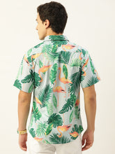 Load image into Gallery viewer, Flamingo Printed Half Sleeves Mens Shirt