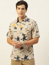 Load image into Gallery viewer, Beach Printed Half Sleeves Mens Shirt
