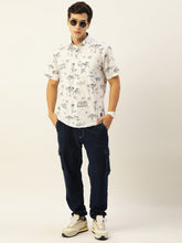 Load image into Gallery viewer, Beach Printed Half Sleeves Mens Shirt