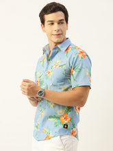 Load image into Gallery viewer, Floral Printed Half Sleeves Mens Shirt