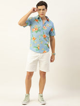 Load image into Gallery viewer, Floral Printed Half Sleeves Mens Shirt