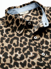 Load image into Gallery viewer, Leopard Print Half Sleeves Mens Shirt