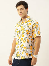 Load image into Gallery viewer, Lemons Printed Half Sleeves Mens Shirt