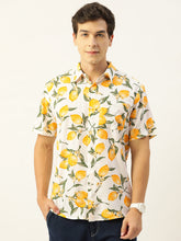 Load image into Gallery viewer, Lemons Printed Half Sleeves Mens Shirt