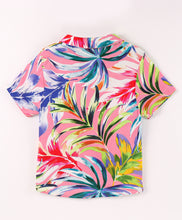 Load image into Gallery viewer, Forest Printed Leaves Half Sleeves Shirt