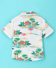 Load image into Gallery viewer, Beach Printed Half Sleeves Shirt