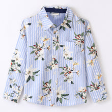 Load image into Gallery viewer, Floral Striped Full Sleeves Shirt