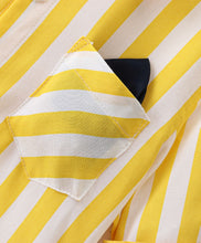 Load image into Gallery viewer, Striped Print Full Sleeves Shirt - Yellow
