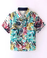 Load image into Gallery viewer, Colorful Leaves Printed Full Sleeves Shirt
