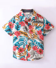 Load image into Gallery viewer, Flowers with Leaves Printed Full Sleeves Shirt