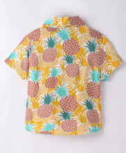 Load image into Gallery viewer, Pineapple Printed Half Sleeves Shirt
