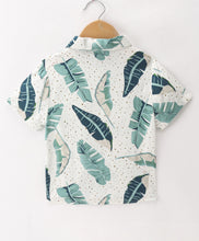 Load image into Gallery viewer, Leaves Printed Half Sleeves Shirt