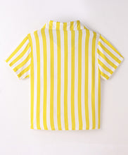 Load image into Gallery viewer, Striped Printed Half Sleeves Shirt
