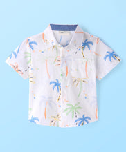 Load image into Gallery viewer, Plams Printed Half Sleeves Shirt
