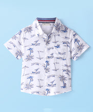 Load image into Gallery viewer, Palms Printed Half Sleeves Shirt
