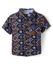 Load image into Gallery viewer, Abstract Printed Half Sleeves Shirt