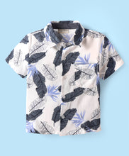 Load image into Gallery viewer, Leaves Printed Half Sleeves Shirt

